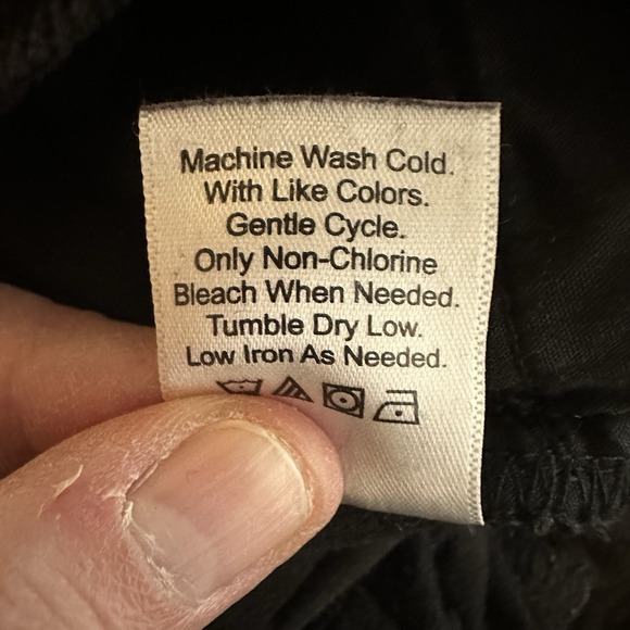 Coldwater Creek Natural Fit Corduroy Pants Black straight leg Size L (14-16) - Picture 9 of 10